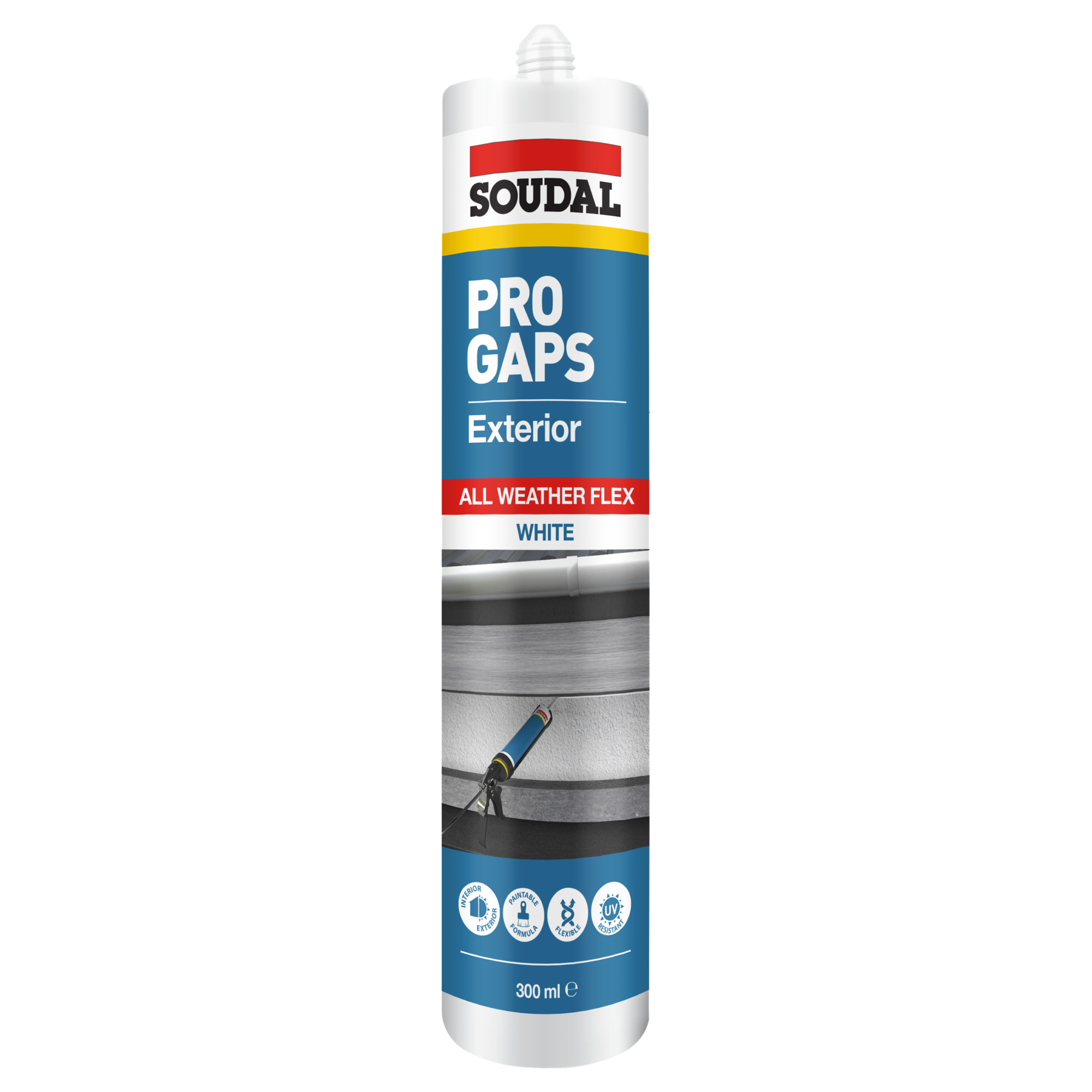 174921 Soudal Pro Gaps Exterior 300ml White